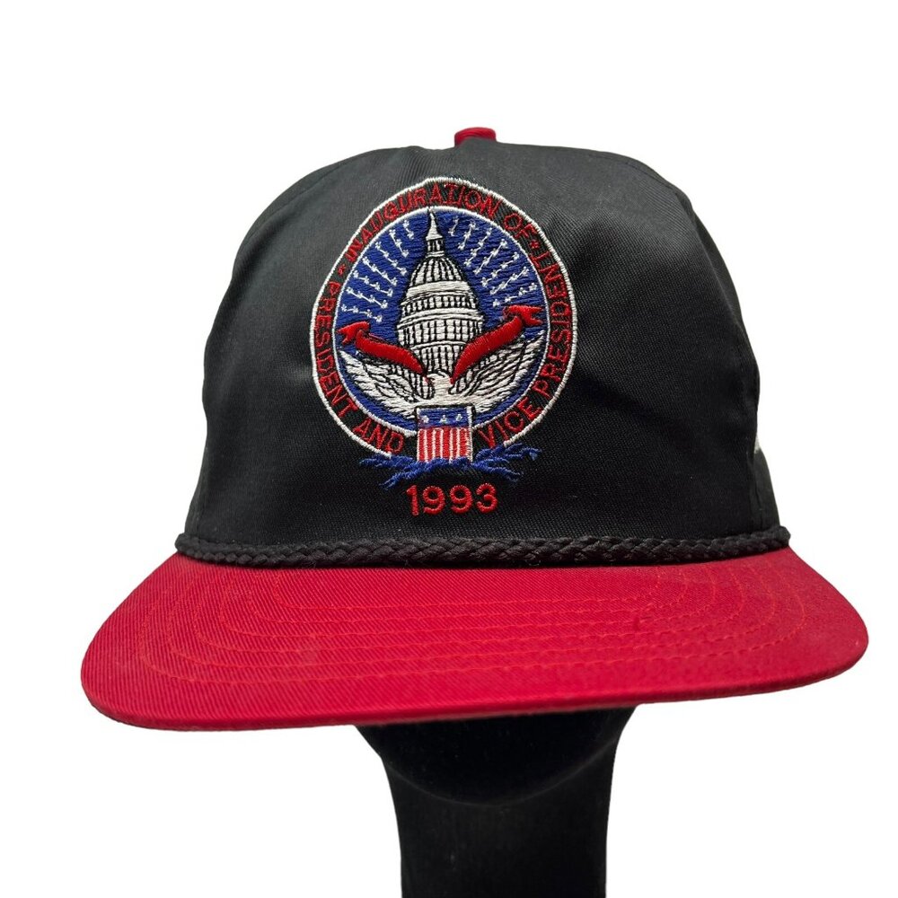 Bill Clinton Al Gore 1993 Presidential Inauguration Snapback Dad Hat Cap Vintage